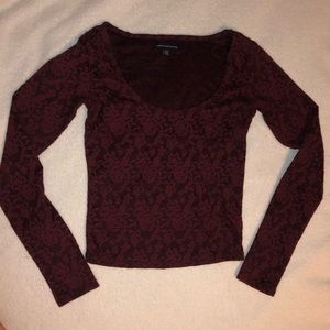 American Eagle Long Sleeve Crop Top